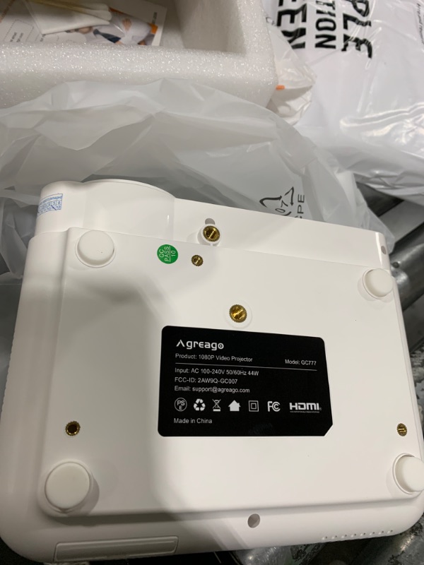 Photo 1 of Projector with WiFi and Bluetooth, 5G WiFi Native 1080P 14000L 4K Supported, AGREAGO Portable Outdoor Projector with Screen, Home Theater Projector Compatible with TV Stick/iOS/Android/Win/HDMI/USB