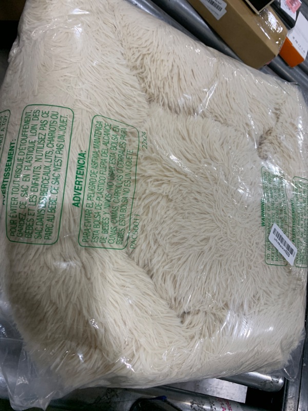 Photo 1 of Bedsure Calming Cat Bed for Indoor Cats - Small Washable Round Cat Bed