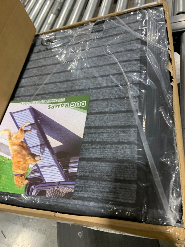 Photo 1 of Longest 71" Dog Car Ramps Large Dogs,Foldable Dog SUV & Truck Ramp with Non-Slip Rug Surface,Pet Ramp Stairs for Outdoor Steps,Extra Long Dog Ramps for Medium & Large Dogs Get Into a Car, SUV & Truck