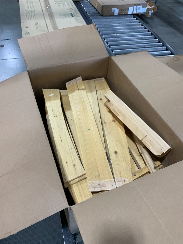 Photo 1 of Kdgarden Outdoor Wooden Curved Backless Porch Bench Rustic Style Cedar/Fir Wood Log Fire Pit Bench for Patio Garden Deck and Backyard, 40"-55" W×14" D×16.5" H, Natural Finish