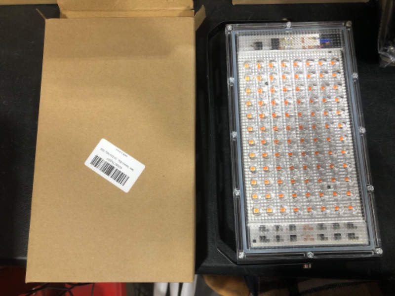 Photo 1 of 100W Black Lights for Glow Party, Outdoor Black Lights with 96 Lamp Beads, UV Light for Home Party/Halloween Party Plug-in