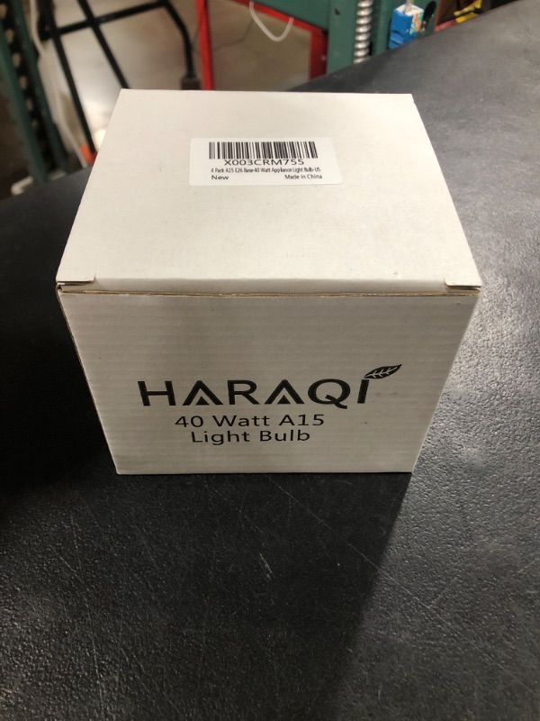 Photo 1 of 4 Pack A15 40W 120V Oven Bulbs with E26 Standard Medium Base, A15 Appliance Light Bulb for Refrigerators, Ovens and 16.3 Inches Lava Lamp