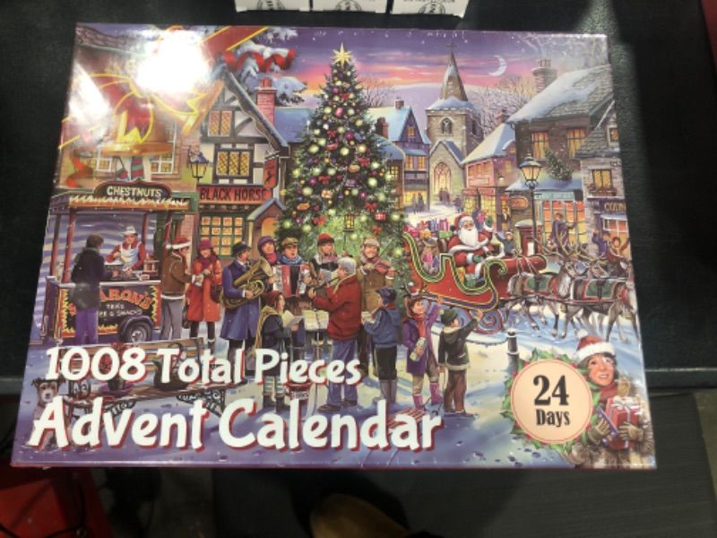 Photo 2 of Advent Calendar Puzzle 2024 Adult Kids, 1008Pcs Jigsaw Puzzles Christmas Advent Calendar 2024 for 24 Day Christmas Countdown Advent Calendar 2024 Christmas Holiday Gifts for Mom Women Teens Girls Boys