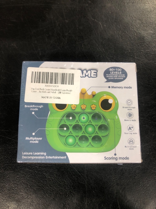 Photo 1 of IFPPSAE Pop It Fidget Toys Fast Push Game Handheld Game Puzzle Game for Kids 3-12 Birthday Gifts ?Sensory Fidget Toys for Kids and Adult?Green?
