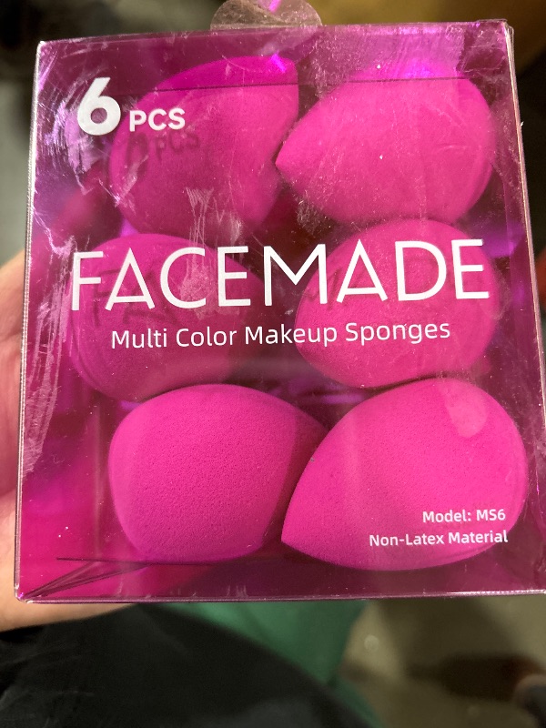 Photo 2 of FACEMADE 6 PCS Makeup Sponges Set, Makeup Sponges for Foundation, Latex Free Beauty Sponges, Flawless for Liquid, Cream and Powder, Super Soft Blending Sponge, Beige