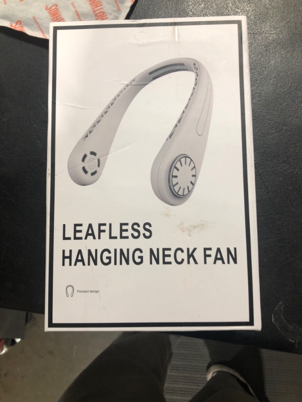 Photo 2 of NinetinGel Portable Neck Fan, bladeless neck fan,for Indoor Outdoor Travelling,USB Rechargeable Personal Fan, Rechargeable, Headphone Design,3 Speeds Operated Adjustable,neck fans for keeping cool