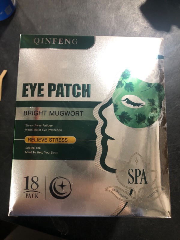 Photo 2 of QINFENG 18 Packs Steam Eye Masks for Dry Eyes Hollow Spa Warm Eye Mask, Heated Eye Mask Reduce Puffiness & Dark Circles, Hydrate & Soothe Tired Eyes, Travel Essentials Business Trip (Unscented)