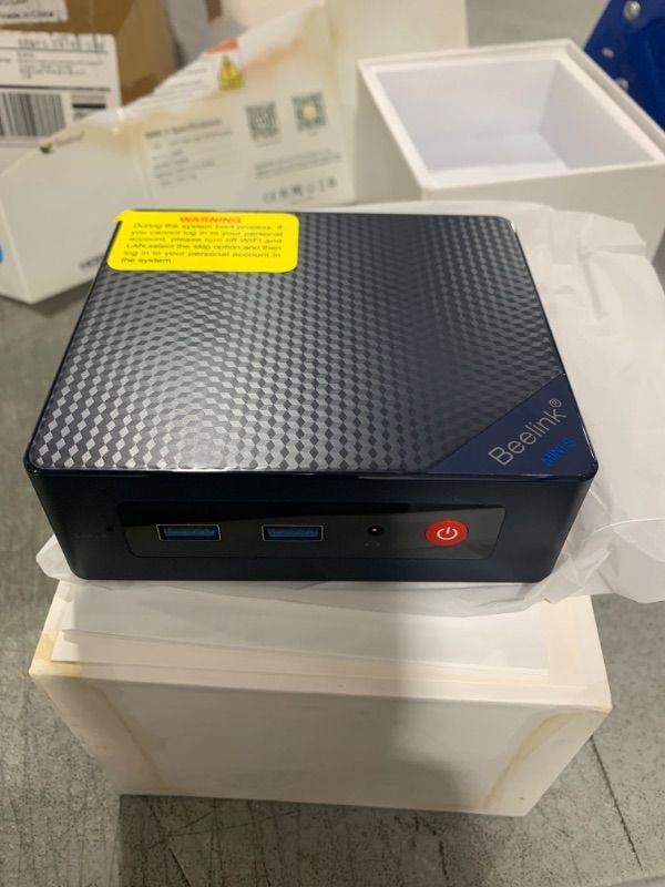 Photo 3 of Beelink Mini S12 Pro Mini PC, 12th Gen Intel-N100 (4C/4T, Up to 3.4GHz), 16GB RAM DDR4 500GB SSD, Mini Desktop Computer 4K@60Hz, Dual HDMI, WiFi6, BT5.2, USB3.2, LAN, Low Power