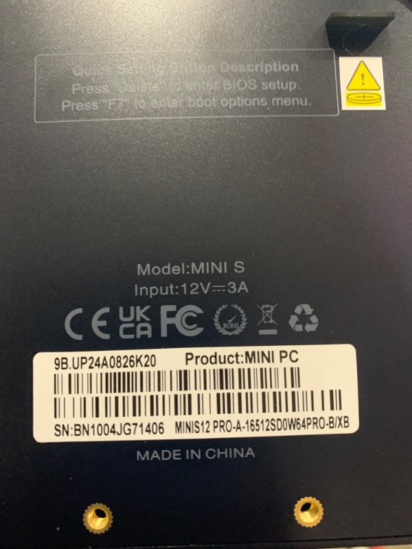 Photo 4 of Beelink Mini S12 Pro Mini PC, 12th Gen Intel-N100 (4C/4T, Up to 3.4GHz), 16GB RAM DDR4 500GB SSD, Mini Desktop Computer 4K@60Hz, Dual HDMI, WiFi6, BT5.2, USB3.2, LAN, Low Power