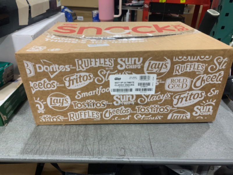 Photo 1 of Frito Lay Ultimate Classic Snacks Package, Variety Assortment of Chips, Cookies, Crackers, & Nuts, (Pack of 40) (Packaging May Vary) Classic Snack Pack 1 Count (Pack of 1)