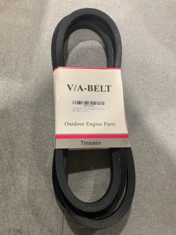 Photo 2 of Tinsaen 954-0467 754-0647A Deck Belt Mower Primary Drive V-Blets 5/8" x 90-1/2" Replacement for MTD Cub Cadet Troy-Bilt 954-0467A,Toro 112-0301 & Wright 71460119