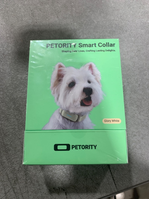 Photo 2 of PETORITY GPS Tracker for Dogs - Wireless Pet Smart Collar with Health Monitor, Waterproof, Escape Alert with Dog Fence, No SIM Card and Monthly Fees.(S-Glory White,9.8”~12.6”)