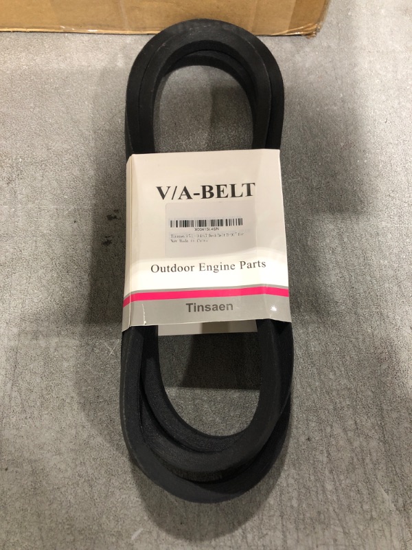 Photo 2 of Tinsaen 954-0467 754-0647A Deck Belt Mower Primary Drive V-Blets 5/8" x 90-1/2" Replacement for MTD Cub Cadet Troy-Bilt 954-0467A,Toro 112-0301 & Wright 71460119