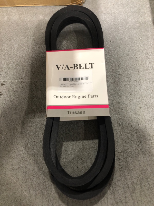 Photo 2 of Tinsaen 954-0467 754-0647A Deck Belt Mower Primary Drive V-Blets 5/8" x 90-1/2" Replacement for MTD Cub Cadet Troy-Bilt 954-0467A,Toro 112-0301 & Wright 71460119