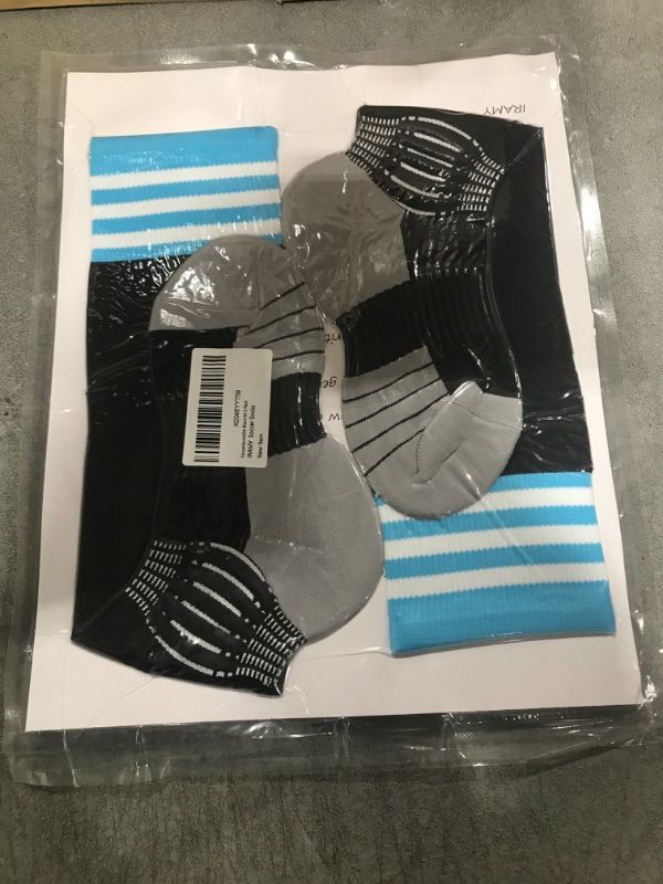 Photo 1 of IRAMY Compressive Soccer Socks with Ankle Compression Support Coolmax Moisture-Wicking Anti-Slip Football Baseball Softball Socks 2 Packs