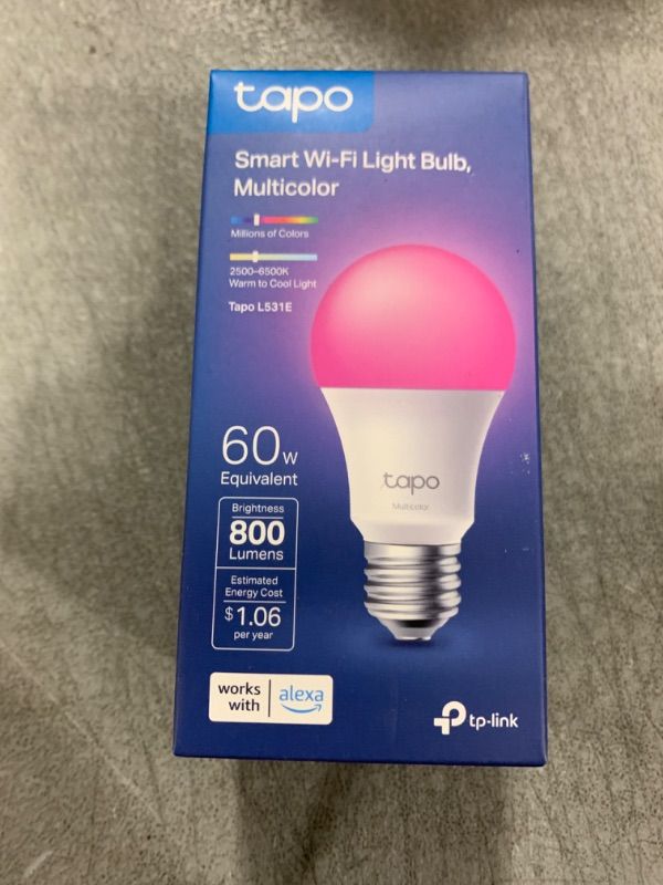 Photo 2 of TP-Link Tapo L531E Smart Wi-Fi Light Bulb (Multicolor)