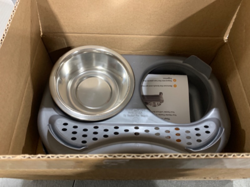 Photo 2 of Neater Feeder Express Elevated Dog and Cat Bowls - Raised Pet Dish - Stainless Steel Food and Water Bowls for Small to Large Dogs and Cats