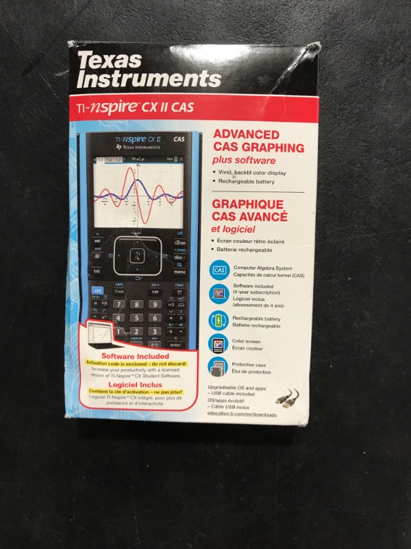 Photo 1 of Texas Instruments - - TI Nspire CX II CAS Student So