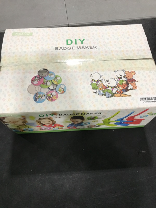 Photo 1 of Happizza Button Maker Machine, 75mm(3 inch) DIY Pin Button Maker Press Machine Kit, Badge Button Press Machine Pin Maker Machine with Free 100pcs Button Parts&Pictures&Circle Cutter&Magic Book