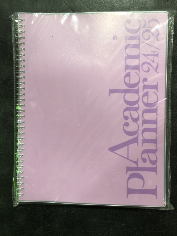 Photo 1 of Riley's Planner 2024-2025 Academic Year, 18-Month Vertical Weekly Planner - Elegant Weekly & Monthly Agenda Planner, Robust Cover, Notes Pages, Twin-Wire Binding (8.5 x 11 inch, Purple)