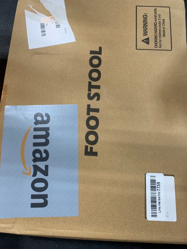 Photo 1 of Foot Stool,Ottoman Foot Rest,Bamboo Foot Stool Under Desk,Small Stool for Living Room, Bedroom and Kitchen (Brown Legs - Beige Stool Surface)