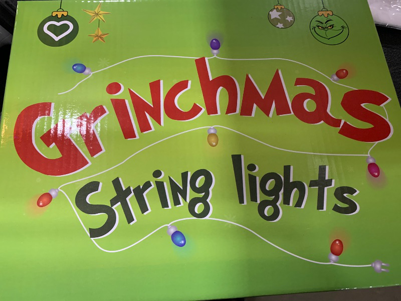 Photo 1 of ?CLEARANE?Griinch Christmas Decorations - 10 Ft 20 LED Indoor/Outdoor Griinchs Lights Decor Ornaments for Christmas Tree, Griinchs Christmas Decorations for Party Home Bedroom Wall, Battery Powered