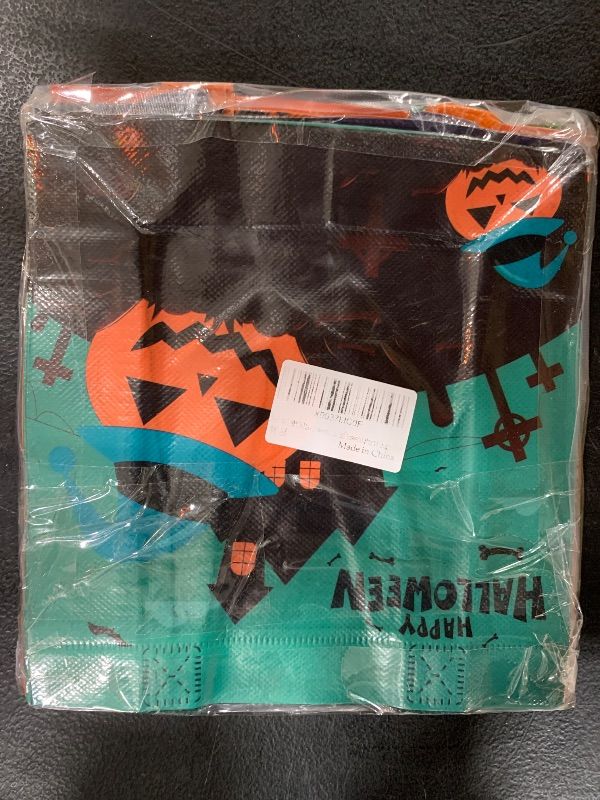 Photo 1 of Aviski 8PCS Halloween Trick or Treat Bags, Small Halloween Tote Bags with Handles, Gift Bags, Multifunctional Non-Woven Halloween Bags for Gifts Wrapping, Trick or Treat, Halloween Party Supplies