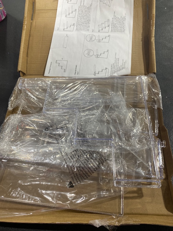 Photo 1 of Lifewit 4 Tier Clear Display Risers Stand, 12 Inch Plastic Risers for Display, Plastic Organizers for Figures, Cupcake, Perfume, Dessert, Desktop Display Stand for Organize and Decoration, 1pack