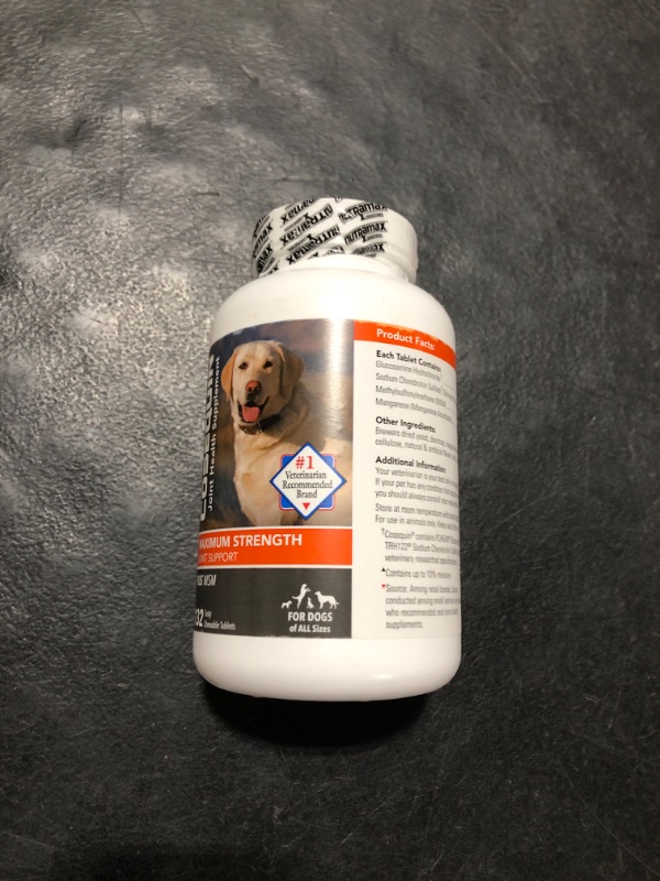 Photo 1 of Nutramax Laboratories Cosequin Maximum Strength Joint Health Supplement for Dogs - With Glucosamine, Chondroitin, and MSM, 132 Chewable Tablets - EXP 02/2028