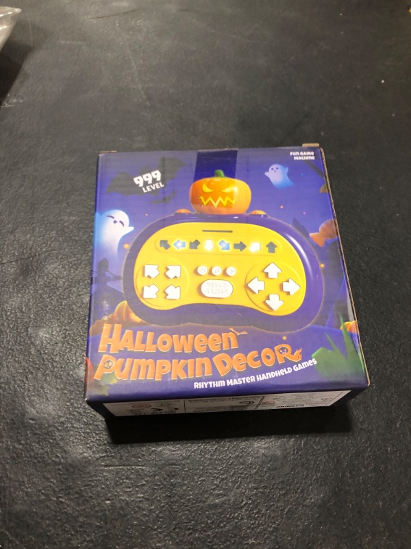 Photo 1 of Fast Push Halloween Game, Handheld Pop it Game Fidget Toy Quick Push Dance Game with 4 Gameplay Modes, Handheld Fast Push Pop Game Toy Gifts for Kids Boys