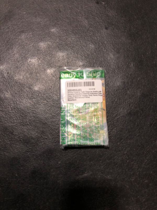 Photo 1 of Givivion Vampire Teeth Fangs for Adults with Upgraded Reusable Adhesive, Halloween Fake Fangs Accessories Cosplay Party Favors Props Supplies Decorations(3 Sizes)