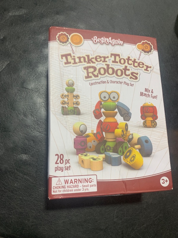 Photo 1 of BeginAgain Tinker Totter Robots Build Your Own Robot Kit & Robot Building Set