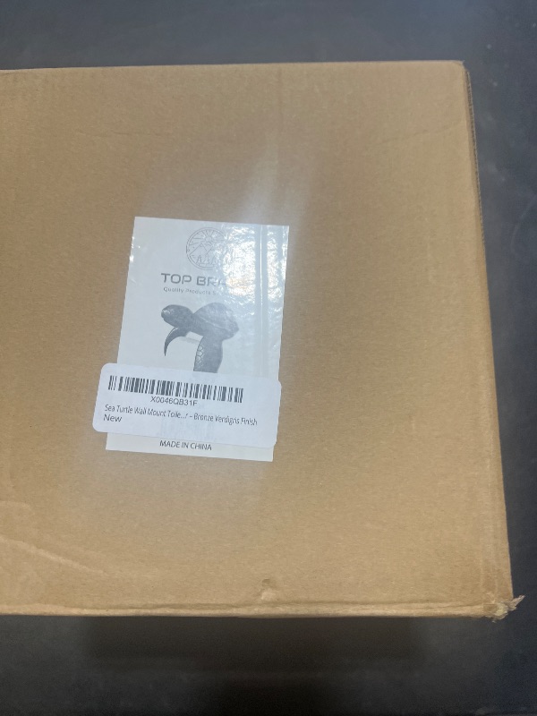 Photo 1 of Sea Turtle Wall Mount Toilet Paper Roll Holder Rustic Nautical Beach Coastal Decor – Bronze Verdigris Finish