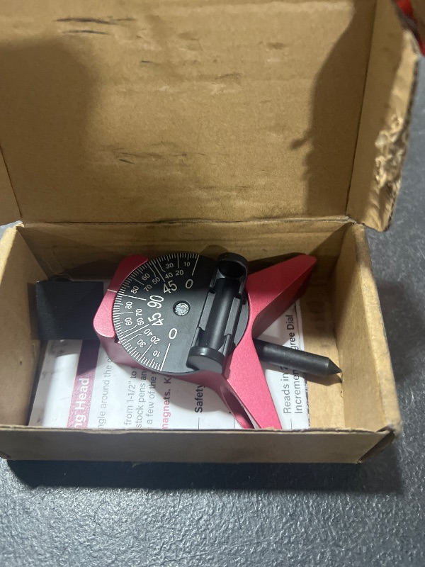 Photo 2 of Center Finder, Pipefitter Tools w/Magnetic Centering Head, Pipe Fitting Tools Center Finder to Measure Pipe Diameter from 1-1/2" to 6" Diameter, 2.75" Y-Shape w/Adjustable Dial Bubble Protractor