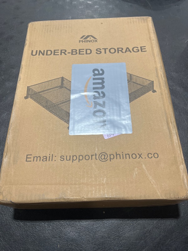 Photo 1 of Under Bed Storage, Under the Bed Storage Containers with Wheels, Under Bed Shoe Storage Organizer Drawer, Tool-free Assembly Metal Underbed Storage Containers for Bedroom Clothes Shoes Blankets -2Pack