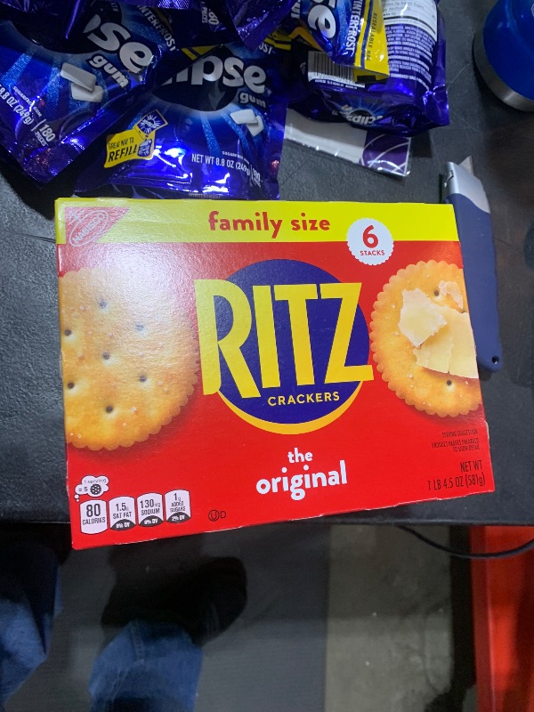 Photo 1 of RITZ Original Crackers, Holiday Crackers for Cheese, Family Size, 20.5 oz
