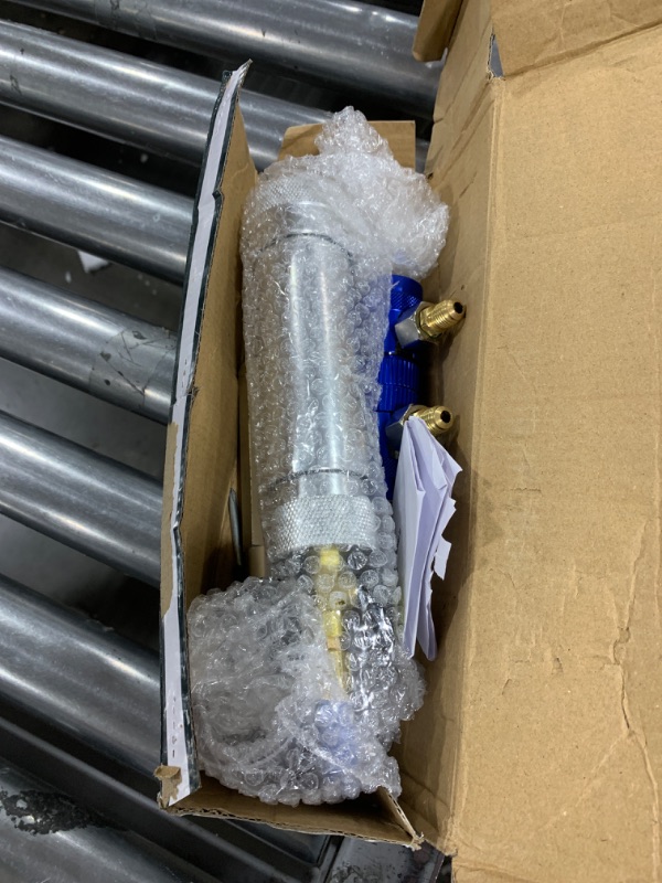 Photo 1 of GallopMax R1234YF & R134A AC Oil Dye Injector Kit with 2 Snap Quick Couplers 2 Oil Checkers 2oz Measuring Cup