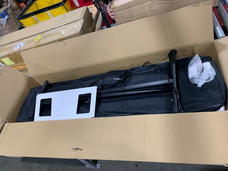 Photo 1 of MUSTAR Digital Piano 88 Key Weighted with Stand, 88 Key Semi Weighted Keyboard Piano MEP-1400, Electric Piano Keyboard 88 Keys for Beginners, 2x25W Stereo Speakers, Case, Sustain Pedal, ABS, White