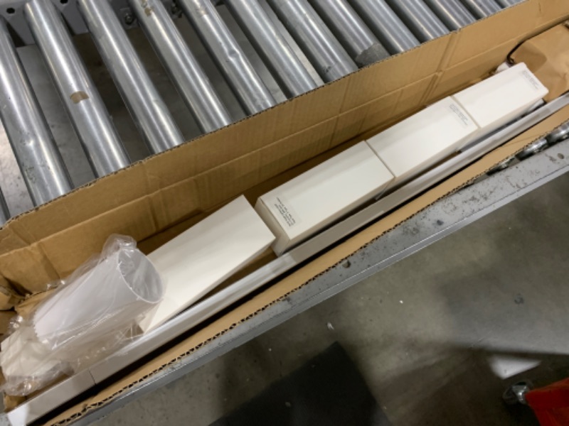 Photo 1 of Hiiglxii 4-Light LED Track Lighting Kit with 3.3FT H Track Lighting Rails & Floating Canopy Connector, GU10 Track Light Kit, Modern Kitchen Track Lighting Fixtures Ceiling Spot Light, White (No Bulbs)
