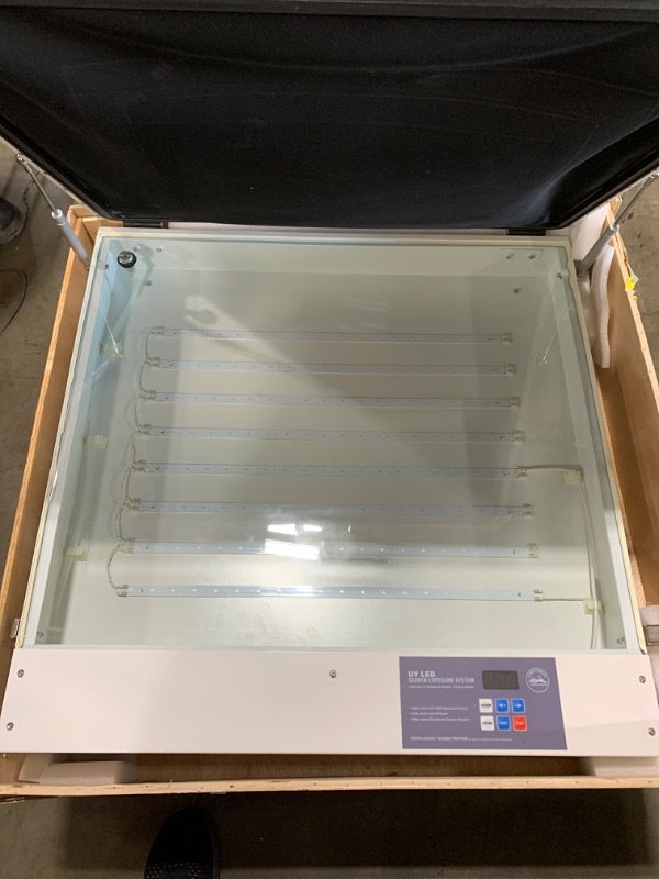 Photo 2 of UV Exposure Unit Tabletop Precise 24.8" x 32.6" 120W Vacuum LED UV Exposure Unit for Screen Printing
