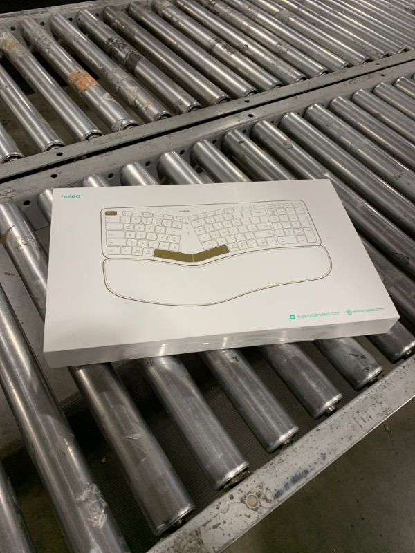 Photo 3 of Nulea RT05B Wireless Ergonomic Keyboard, Split Keyboard with Cushioned Wrist Rest, Bluetooth and USB Connectivity, USB-C Rechargeable, Compatible with Windows Mac