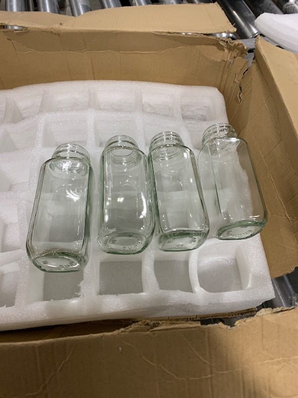 Photo 2 of 8 oz Glass Bottles,Reusable Glass Water Bottles With Airtight Lids,Vintage Drinking Bottles for Smoothies,Kombucha,Tea,Juicing Bottles Beverage Bottle Milk Bottles With Caps,Liquid Storage Jars 30pack- only 4 bottles no lids