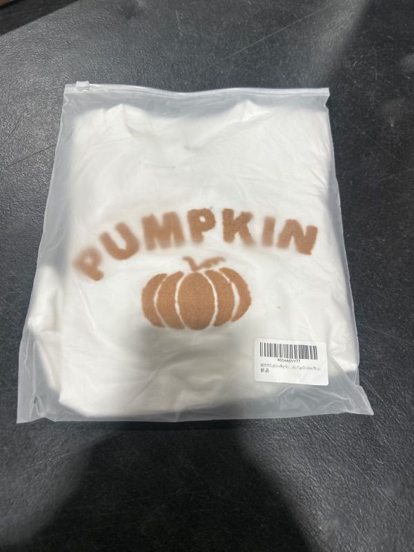 Photo 2 of ADXSUN Toddler Boy Girl Halloween Outfit Pumpkin/Spooky Sweatshirt Fall Hoodie Top Clothes White 18-24M