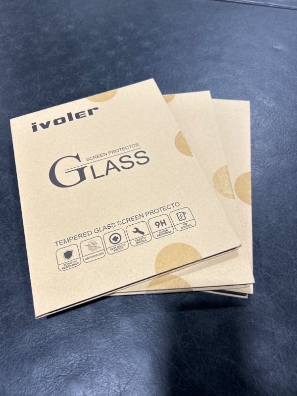 Photo 2 of ivoler 2 Pack Screen Protector for Apple iPad Pro 11 inch (2024 Model, 5th Generation, M4), Tempered Glass HD Film for Designed for Face ID & Apple Pencil for iPad Pro 11" 2024 Release 3Pack