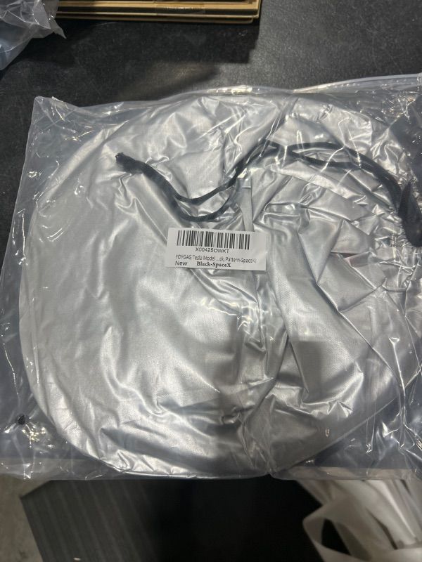 Photo 1 of YOYGAG Tesla Model Y Sunshade Tesla Model 3 Sunshade, Tesla Model 3 Accessories Tesla Model Y Accessories 2024, Foldable 300T High-Density Front Window Sunshade with Organizer Bag (Black-SpaceX)