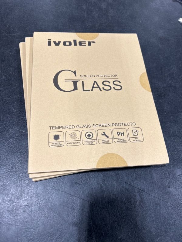 Photo 2 of ivoler 2 Pack Screen Protector for Apple iPad Pro 11 inch (2024 Model, 5th Generation, M4), Tempered Glass HD Film for Designed for Face ID & Apple Pencil for iPad Pro 11" 2024 Release Set of 3