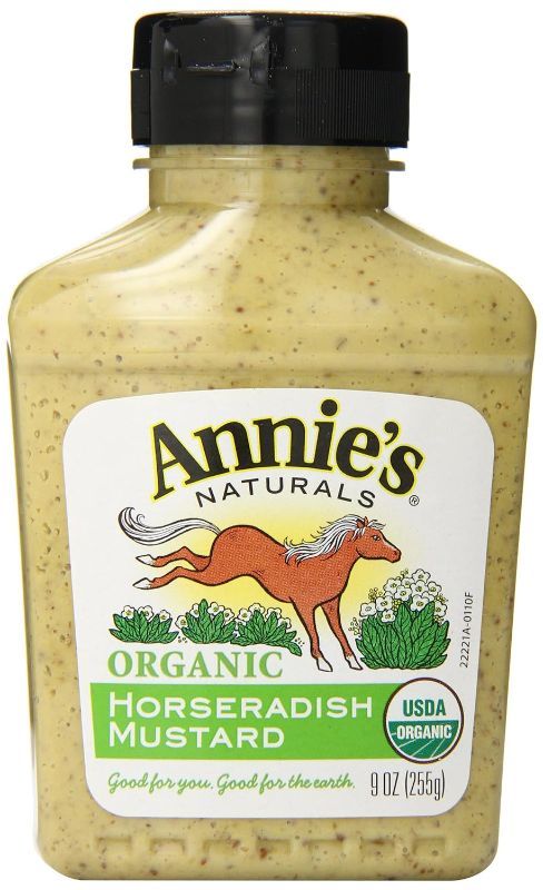 Photo 1 of Annie's Naturals Organic Mustard, Horseradish, 9 Ounce (Pack of 10) -- EXP AUG 2025
