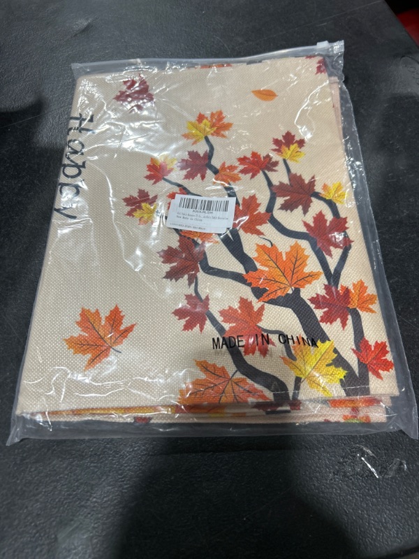 Photo 2 of Fall Table Runners 72 Inches Pumpkin Gnome Thanksgiving Runners for Dining Tables Maple Leaf Dinner Runner Kitchen Party Table Decoration