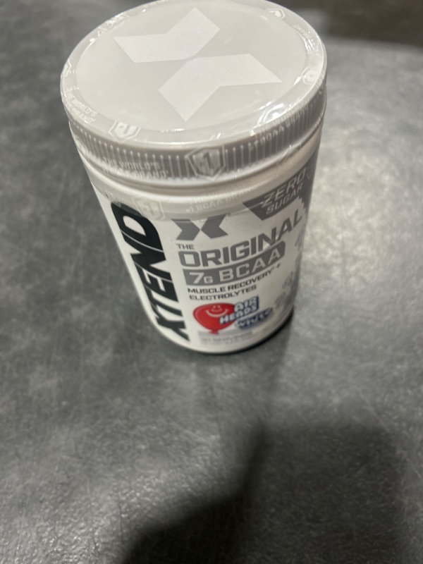 Photo 2 of XTEND Original BCAA Powder Airheads White Mystery | ZERO CARB, ZERO SUGAR - Post Workout Muscle Recovery Drink with Amino Acids - 7g BCAAs for Men & Women | 30 Servings -- EXP JAN 2025