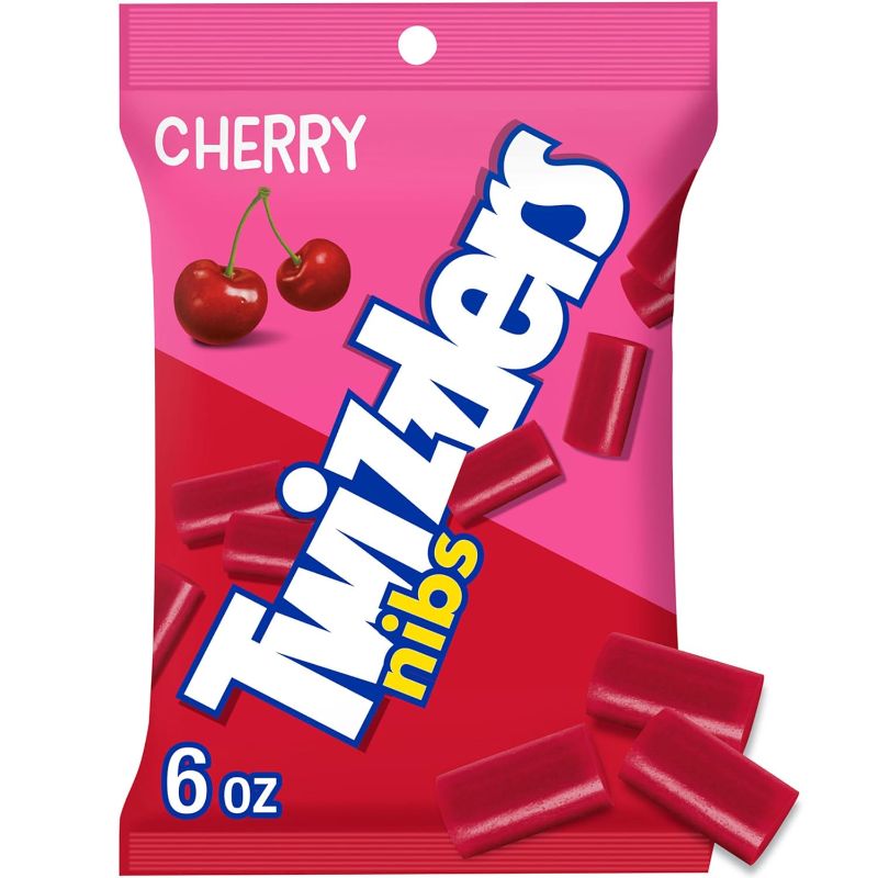 Photo 1 of TWIZZLERS NIBS Cherry Candy Bags, 6 oz (12 Count) -- EXP DEC 2024
